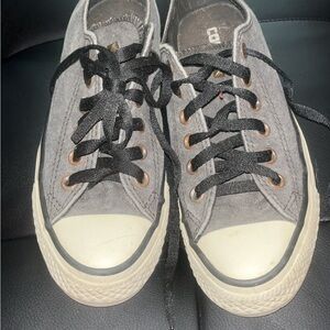 Converse Gray and Black Sneakers